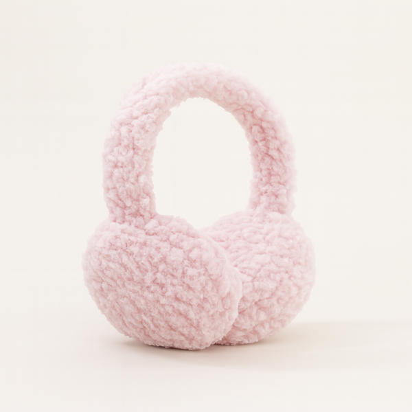 Lightweight sherpa earmuffs designed for everyday winter wear