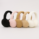 Sherpa teddy earmuffs for women in soft faux sherpa by Trésor by Tanya