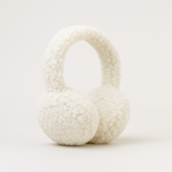 Soft faux sherpa earmuffs designed for warmth and everyday winter comfort