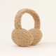 Plush sherpa teddy earmuffs for women, soft and cozy winter accessory