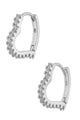 white gold diamond hoops earrings